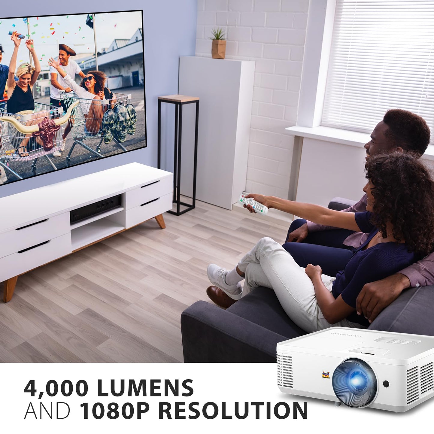 SVGA Projector 4000 Lumens HDMI Home Office Portable