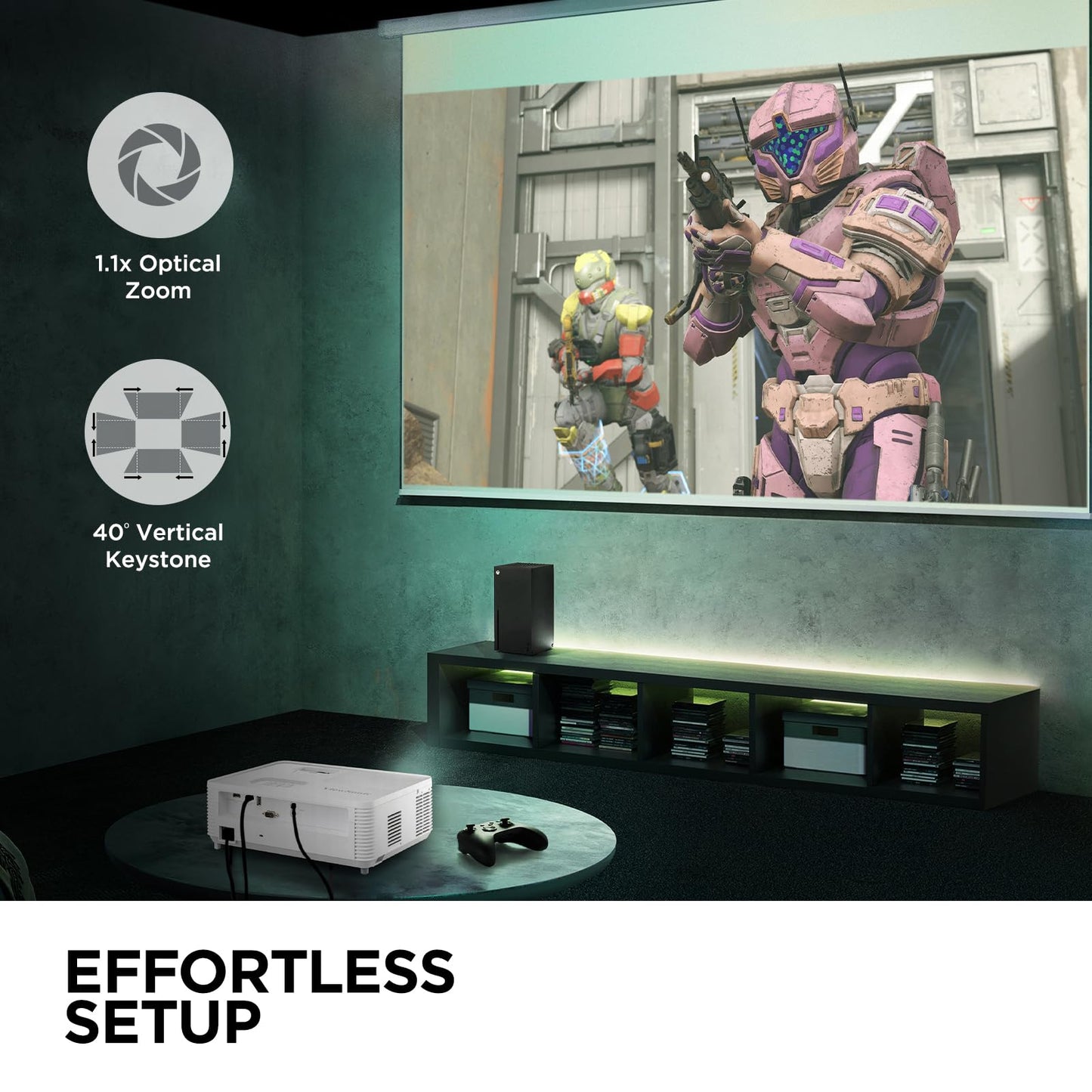 SVGA Projector 4000 Lumens HDMI Home Office Portable